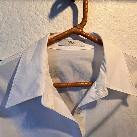 DRAE - Rare Smocked White Blouse Size S - Picture 2 of 3